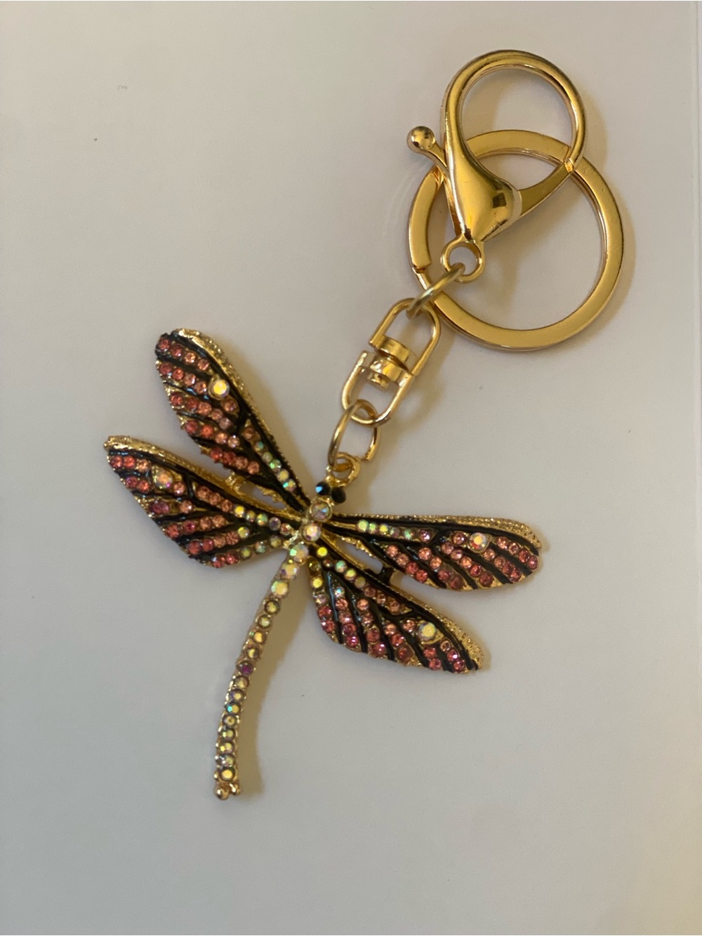 Dazzling Dragonfly Bag Charm/Keychain - Brand New - Picture 3 of 6